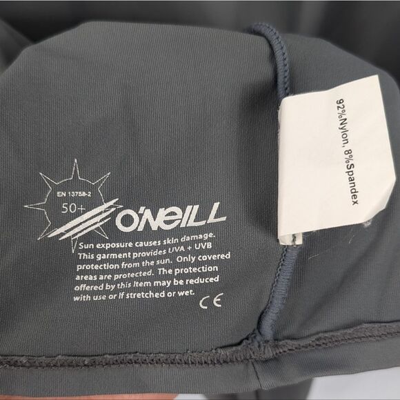 O'Neill Men's Gray Short Sleeve Rash Guard Medium - Picture 6 of 10